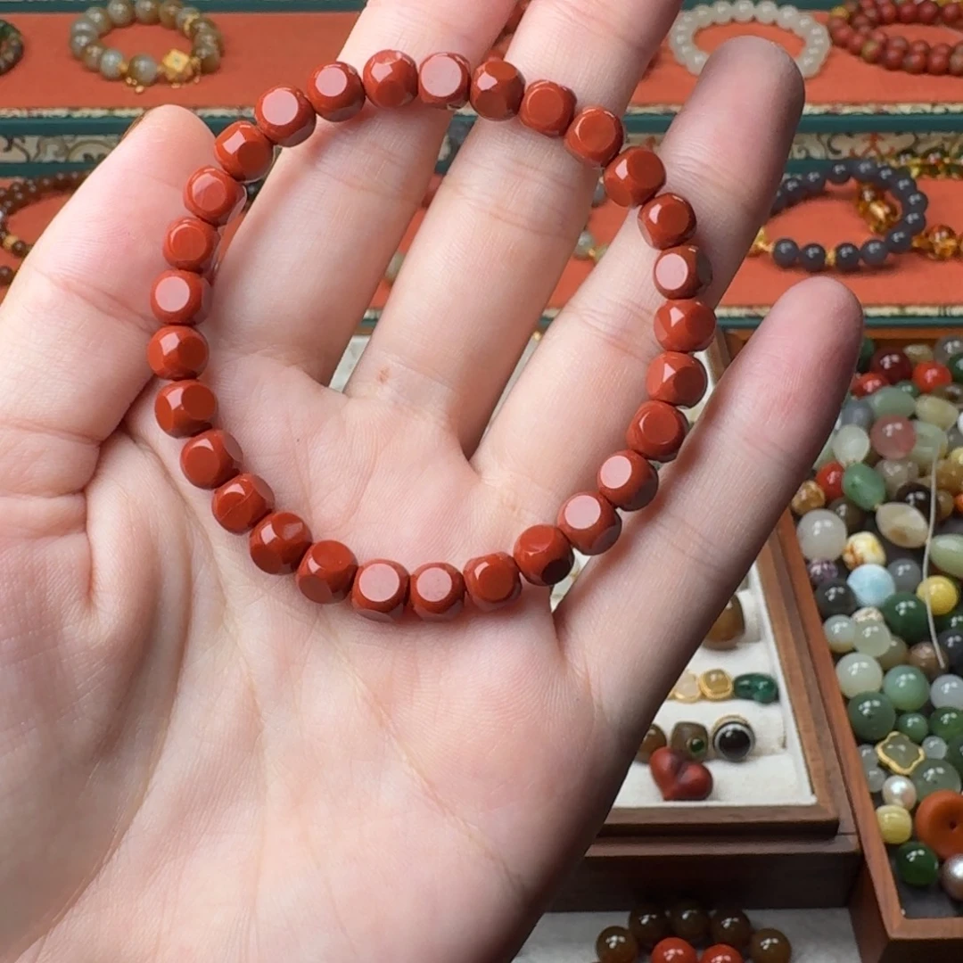 南红玛瑙未镶嵌手链