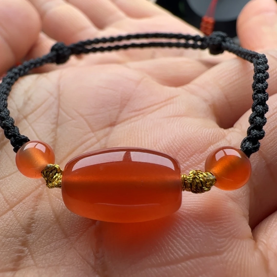 南红玛瑙未镶嵌桶珠10-16