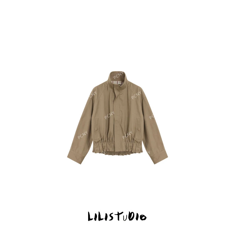 PCNY「左岸作家」不理理秋季新款女装时尚休闲设计下摆外套