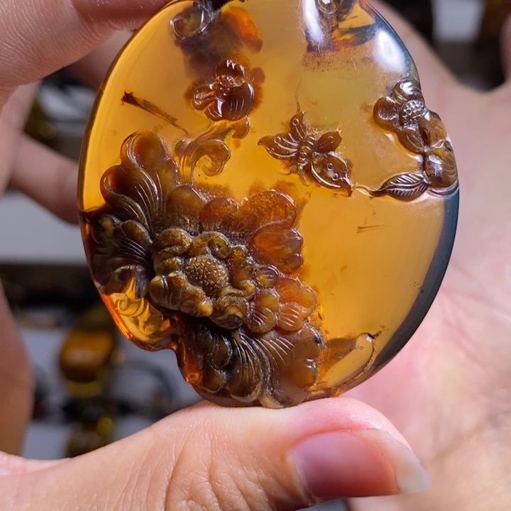 未镶嵌琥珀琥珀画