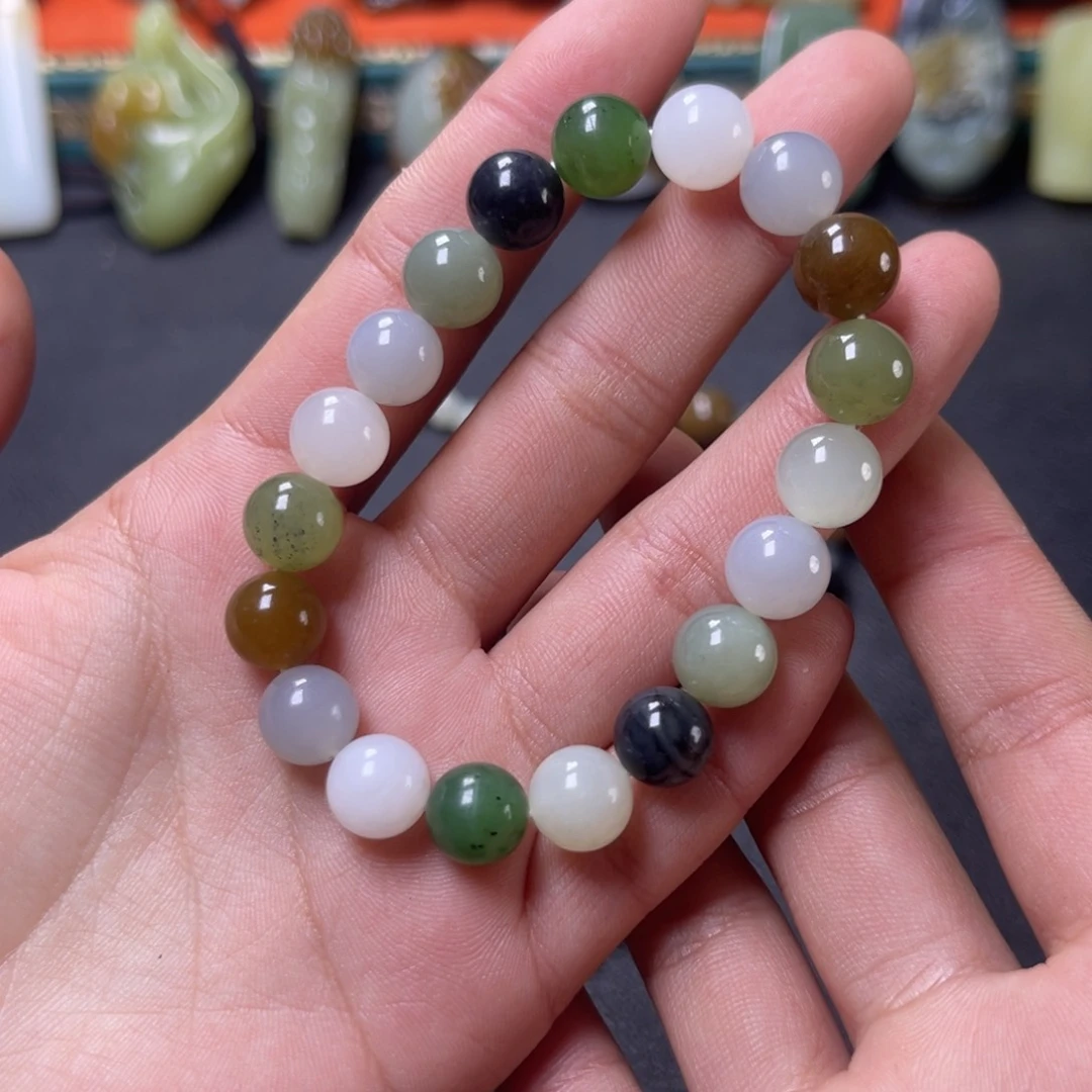 和田玉手串未镶嵌