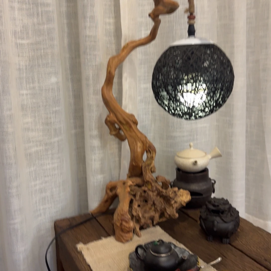 赵*文根雕茶具茶具茶具灯