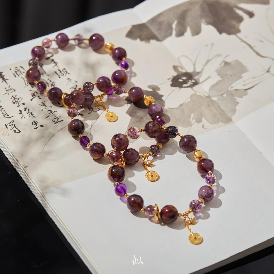 【桑槐】·似梓珠宝· 18K紫钛手串 多样性发一SZCC2402371