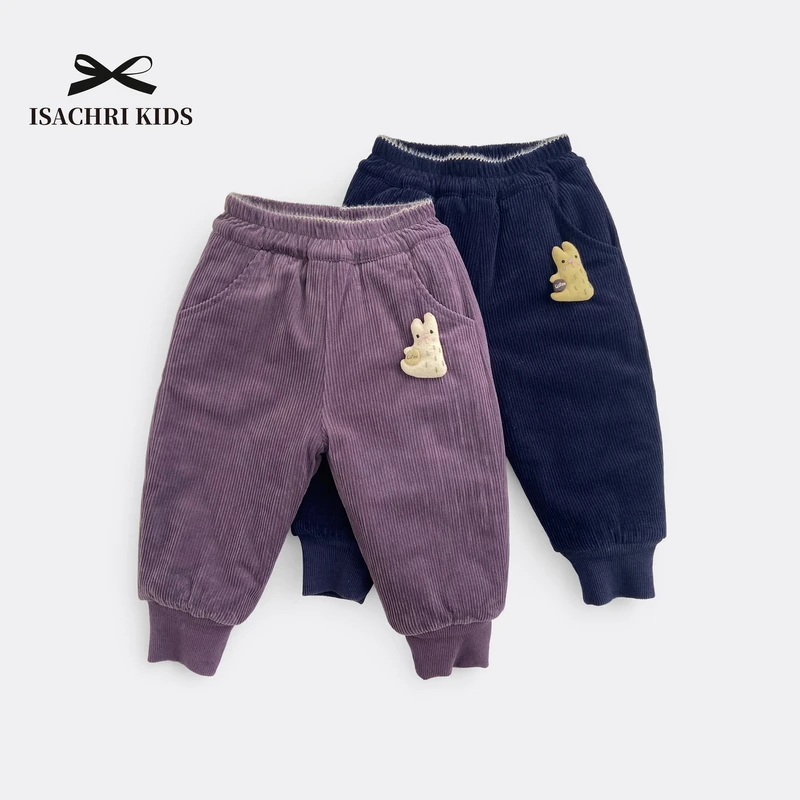 【6.18反季清】可爱虫儿童棉裤秋冬季女童夹棉加厚宝宝长裤 IS296