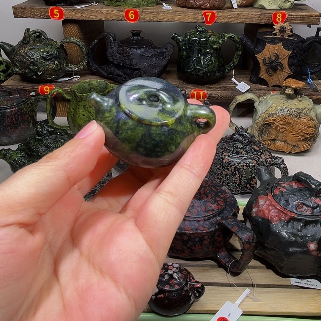 J***T石材藏玉药王石把把壶