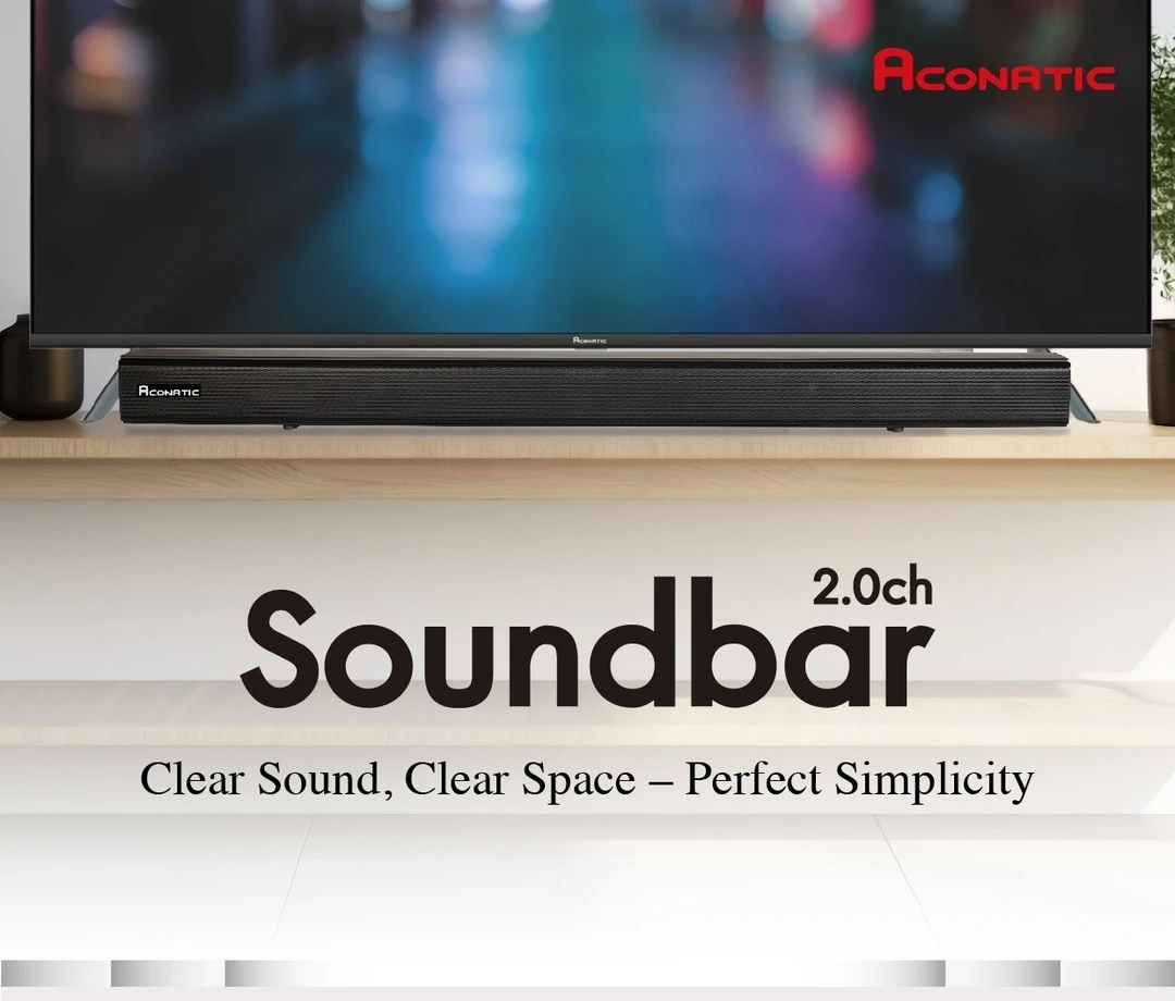未使用  ACONATIC AN-SP178 SOUNDBAR 2.0桌面电视单条回音壁