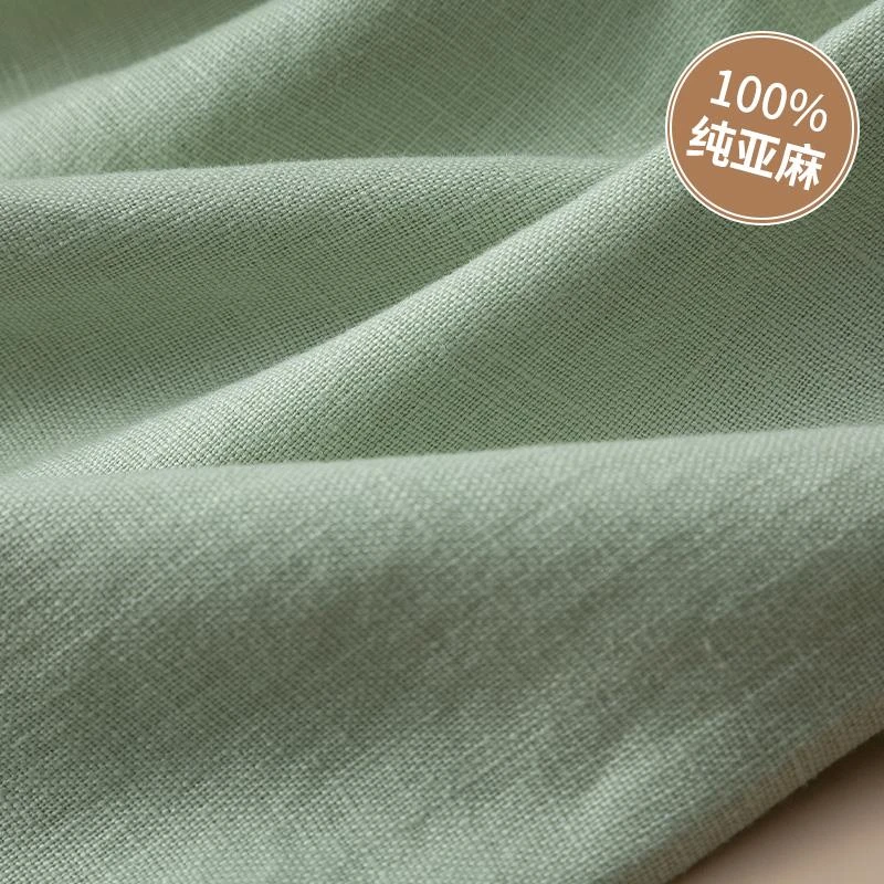 简约高端纯亚麻阔腿女裤2025夏季新款薄宽松高腰高级棉麻垂感直筒