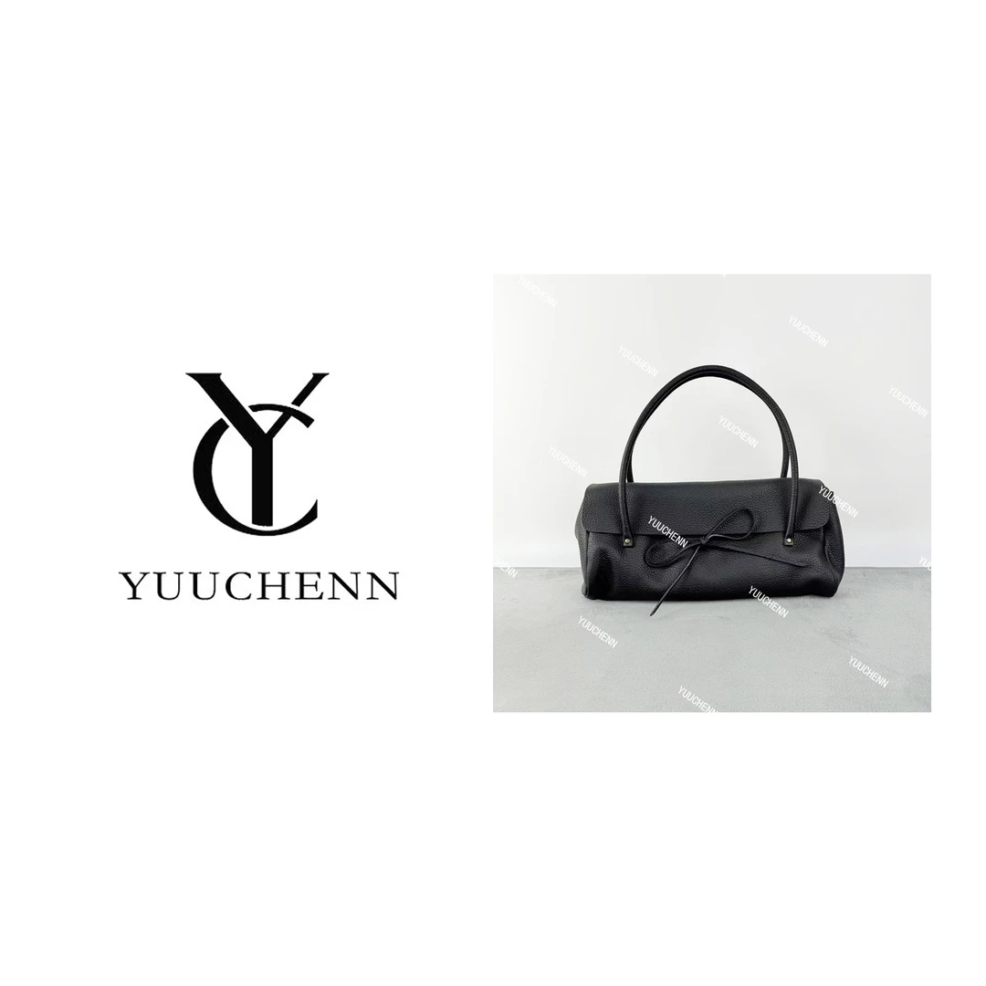 YUUCHENN【vintage蝴蝶包】进口牛皮39cm原创设计高定真皮包 HH6452