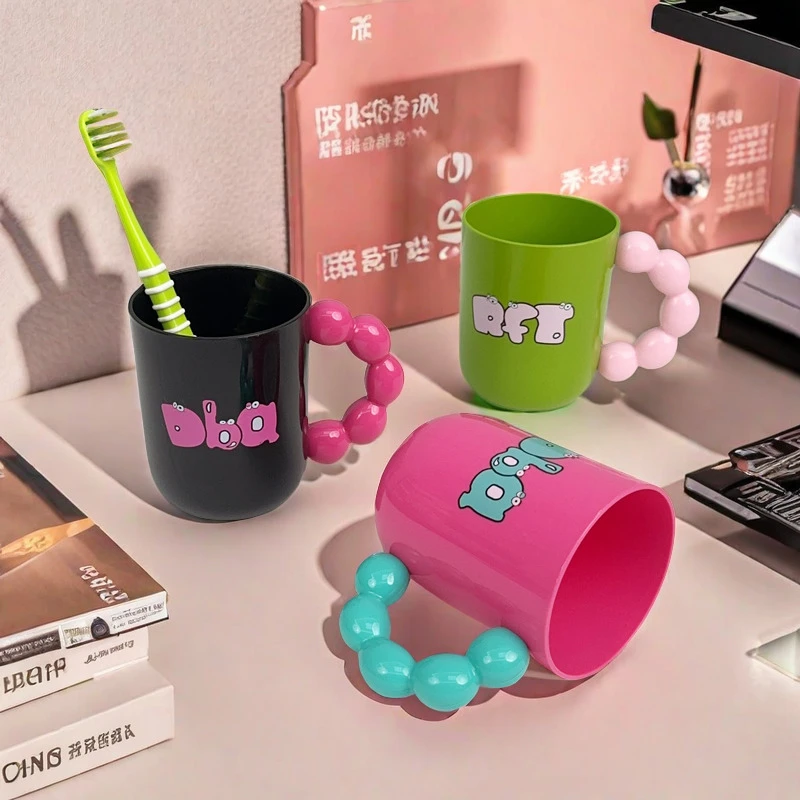 漱口杯可爱高颜值儿童家用刷牙杯洗漱杯女孩2024新款情侣牙刷杯子