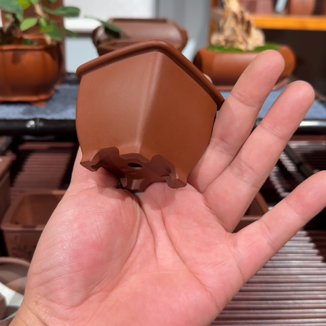 紫砂花盆原矿紫泥