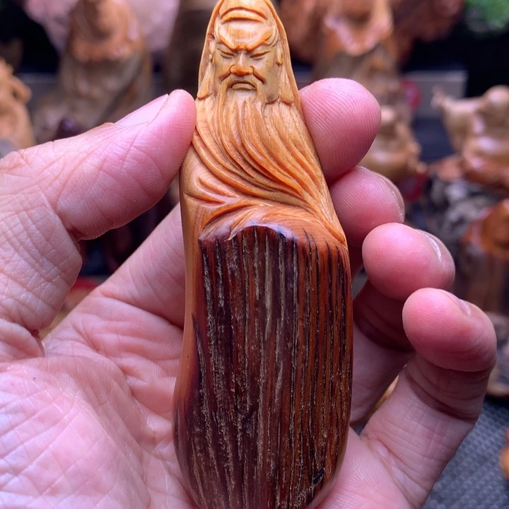 柏木（崖柏）崖柏陈化料手把件