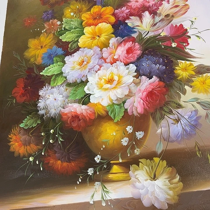 油画恭喜嘻嘻仔仔细细