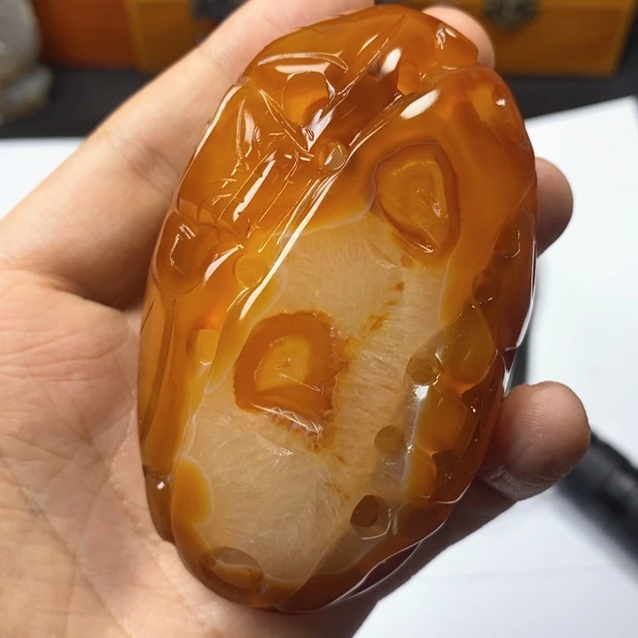 玛瑙/玉髓手把未镶嵌收***者