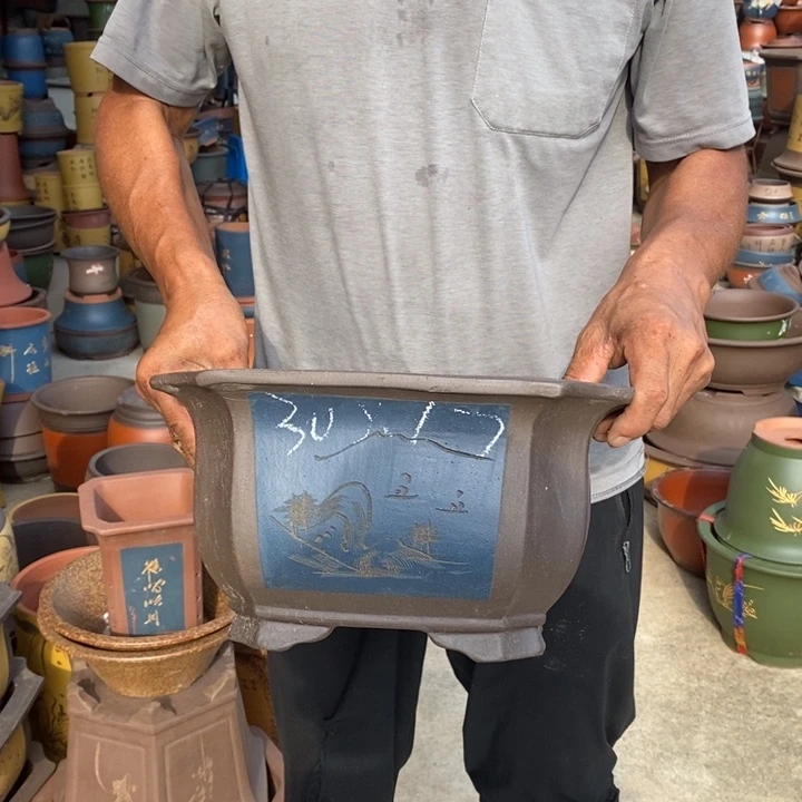 紫砂花盆紫砂花盆