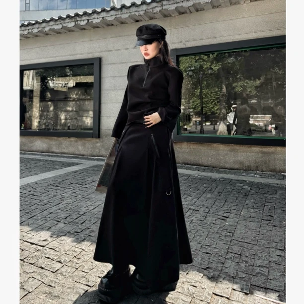 Blackgirl新款【穿搭方式】加厚重磅空气层休闲时髦老钱风运动套装