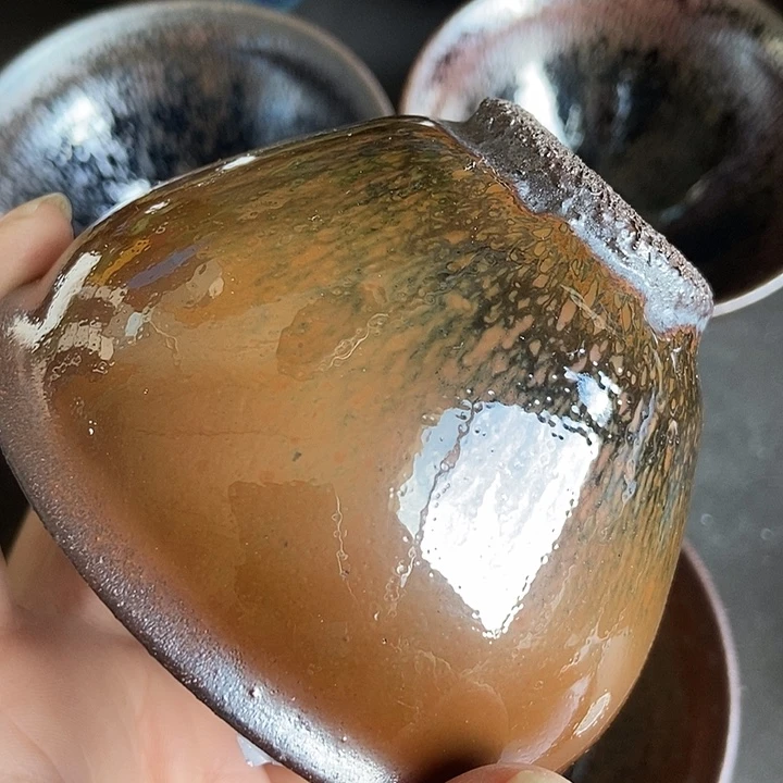 顺***水茶盏45 建窑建盏微瑕