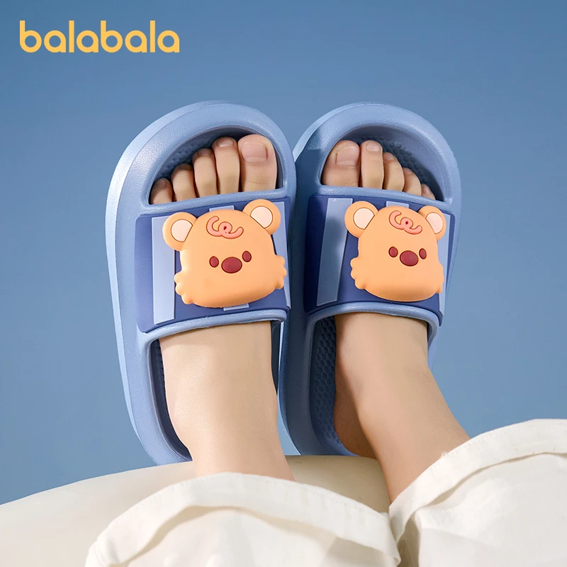 巴拉巴拉儿童拖鞋男童夏季宝宝室内浴室洗澡防滑卡通小孩女童凉拖