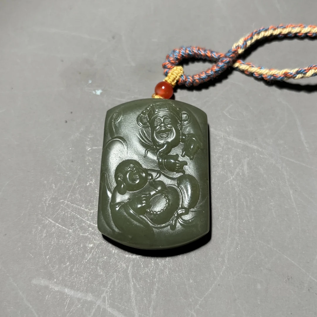 HZ99741和田玉弥勒佛挂件-朵云轩