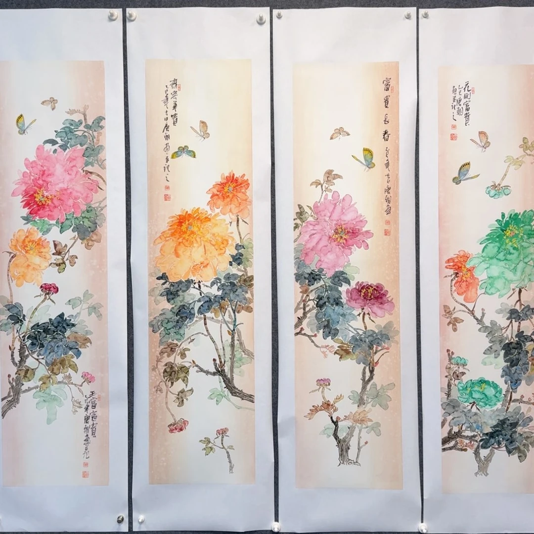 *****国画国画作品山水花鸟纯手绘