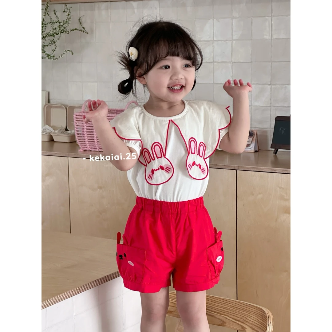 AC174~KKAA·25夏~兔子口袋短裤68220