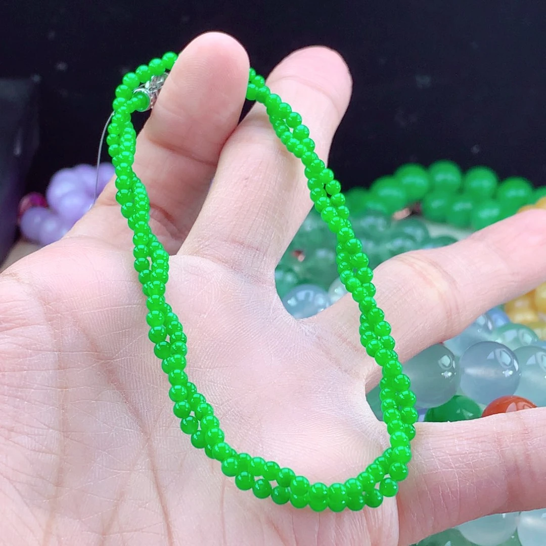 翡翠手链未镶嵌卡3+