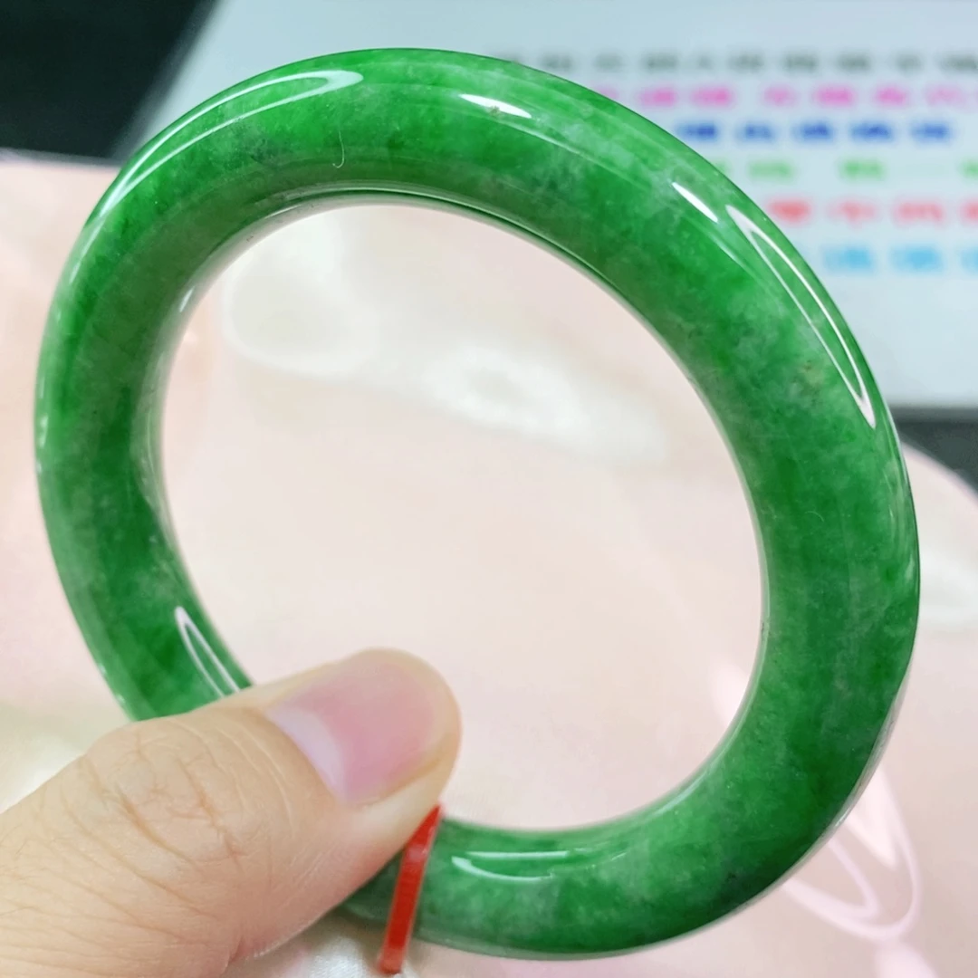 翡翠手镯未镶嵌5455圈口