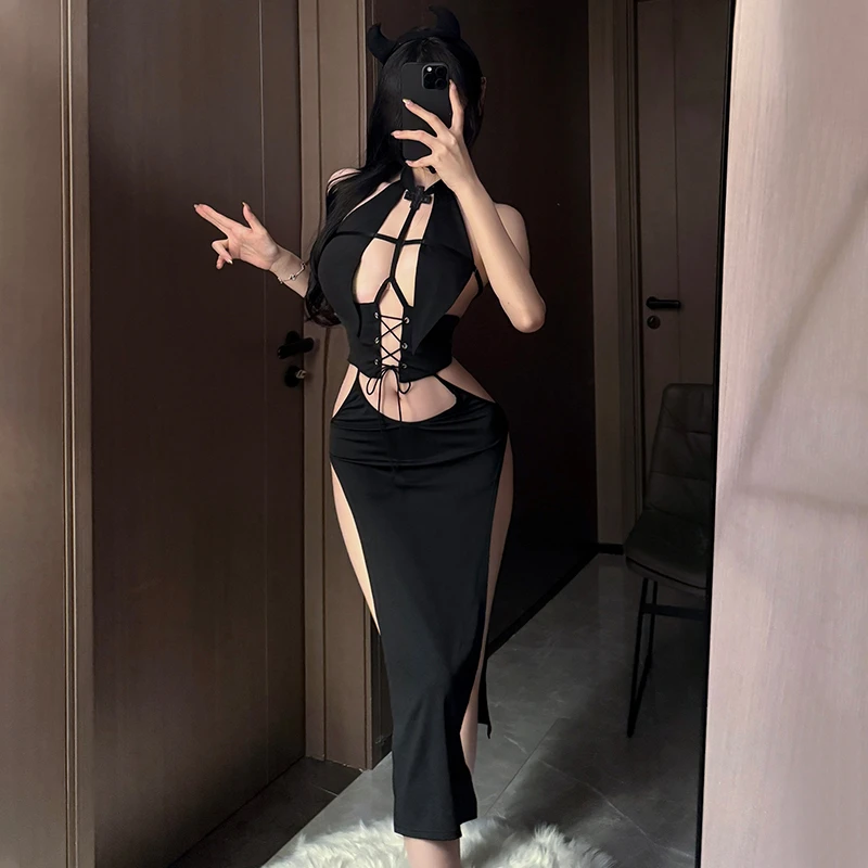 性感睡衣旗袍纯欲性感制服诱惑露背免脱辣妹情侣趣味cos修女服