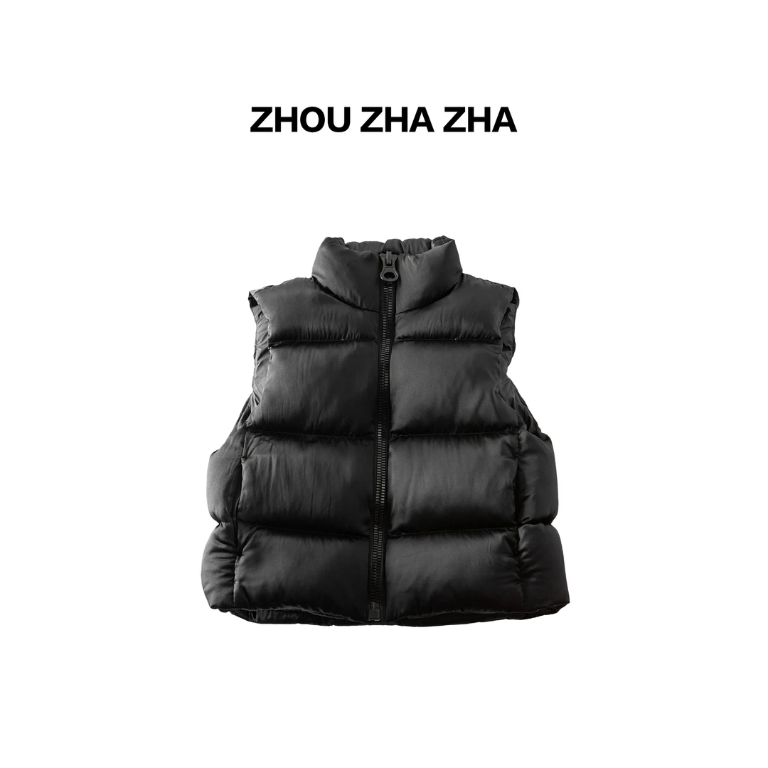 【周炸炸】全桑蚕丝 极简静奢高级无袖保暖白鸭羽绒马甲#549692