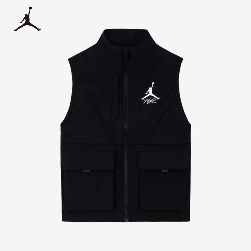 【官方旗舰】Air Jordan秋季休闲时尚男女童马甲工装速干马甲C712