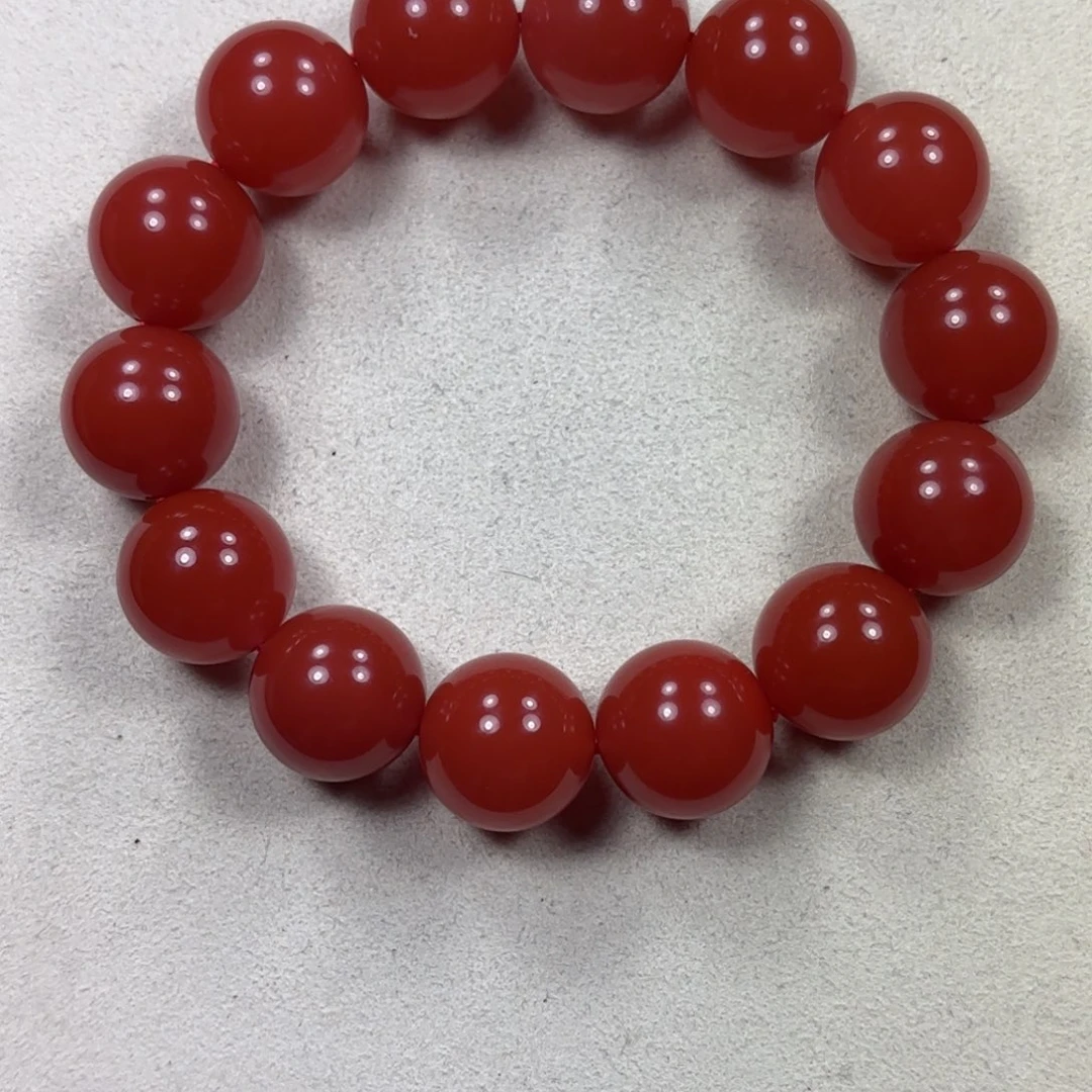 未镶嵌15➕手串南红玛瑙李*