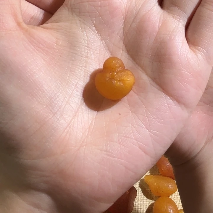 琥珀未镶嵌颈饰蜜蜡海漂葫芦