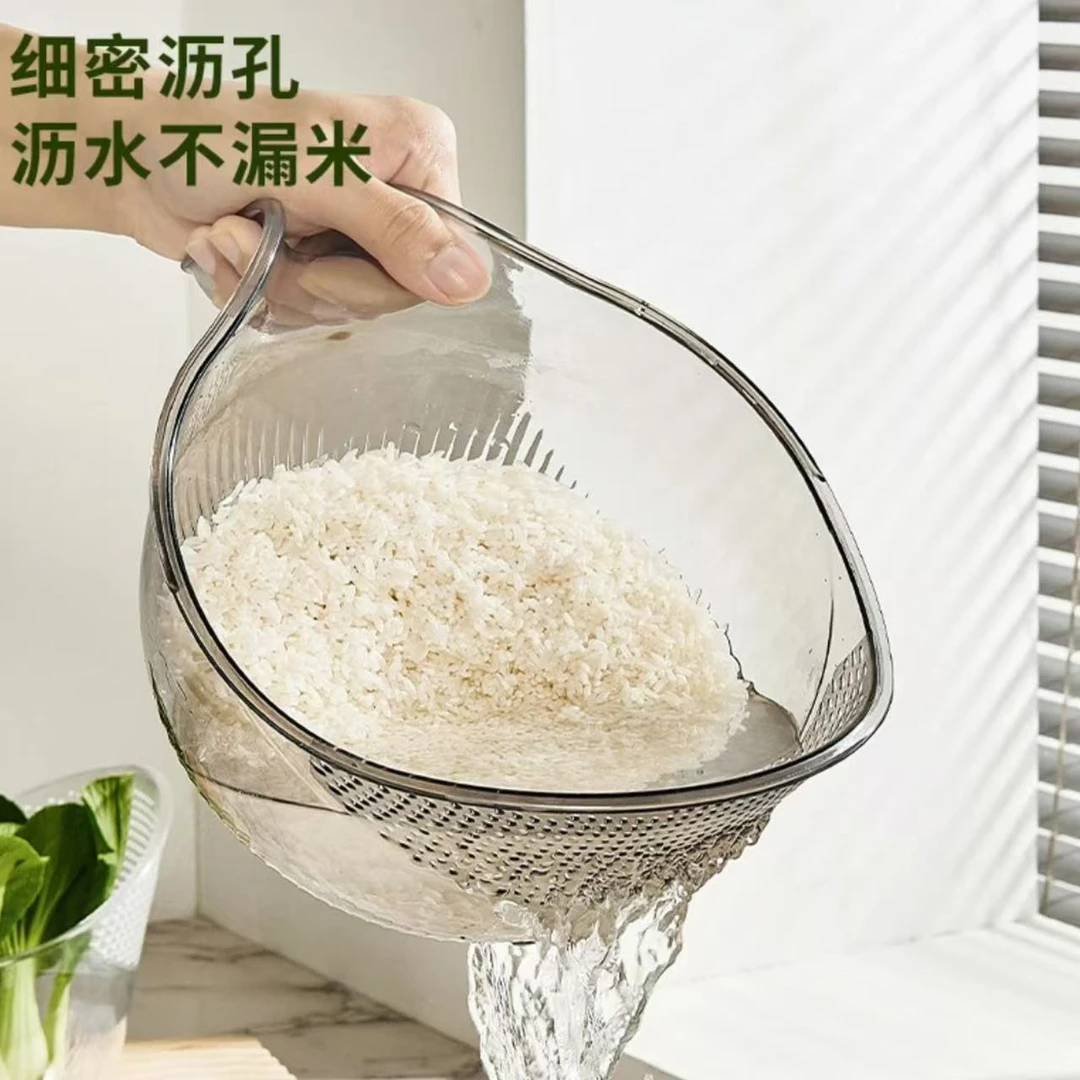 厨房淘米神器洗米筛淘菜盆沥水篮过滤器洗菜碗洗水果滤水杯淘米篮