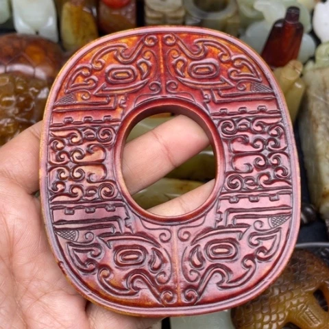 和田玉未镶嵌颈饰84