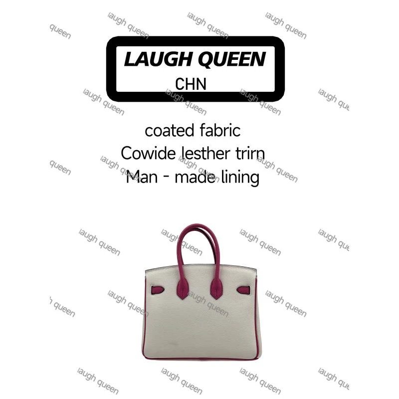 Laugh Queen新款带手提包斜挎包10549 玫粉色 黑白色 双拼 25cm