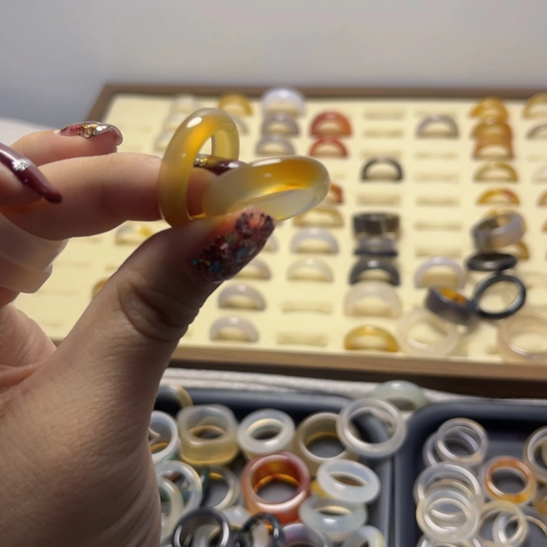 石英质玉戒指合金汓*.