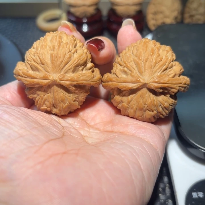把件文玩核桃44全品闷白