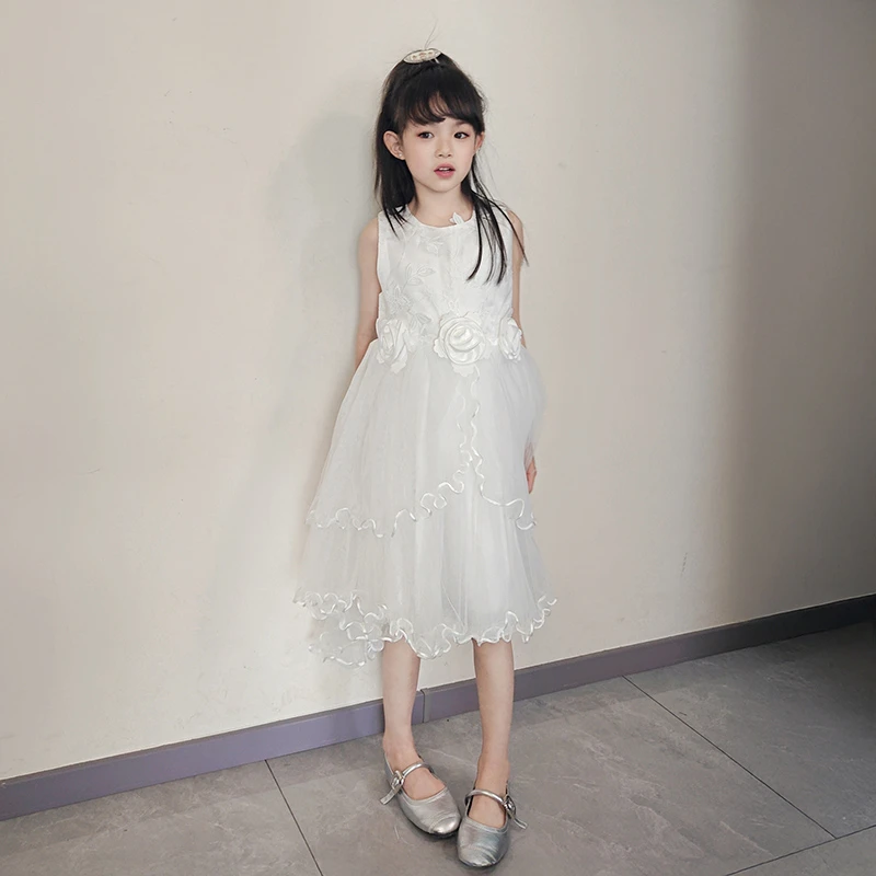 女童连衣裙2025新款女孩夏装生日礼服公主裙女宝夏季洋气背心裙子