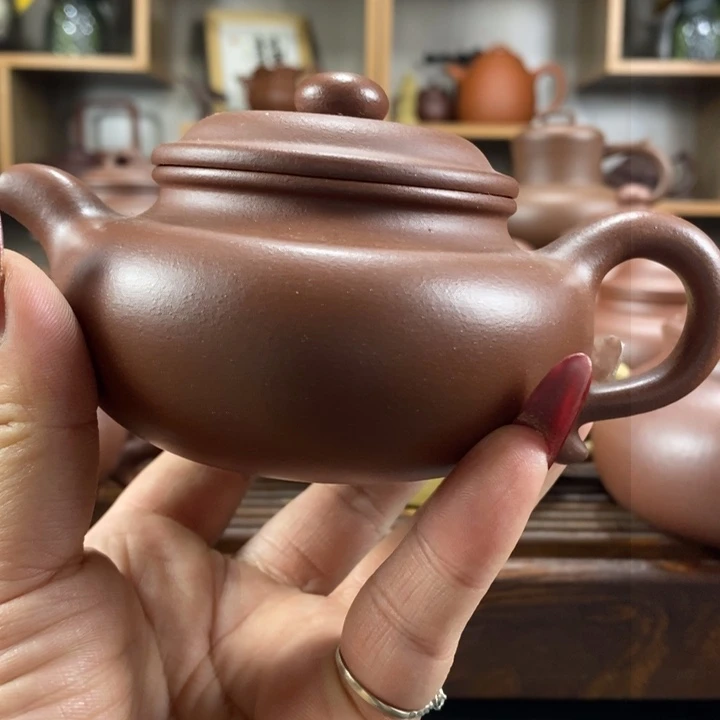 紫砂茶壶那*夜原矿紫砂壶