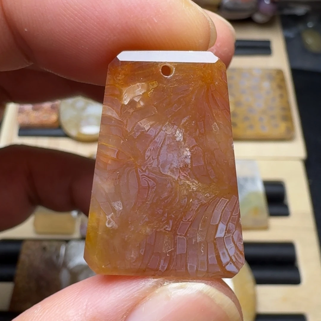 硅化玉未镶嵌纯天然色有机玉石保真色