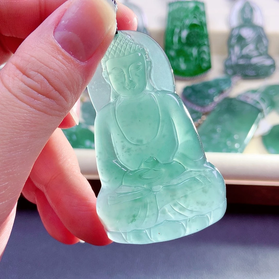 【闪购商品】翡翠未镶嵌颈饰天然