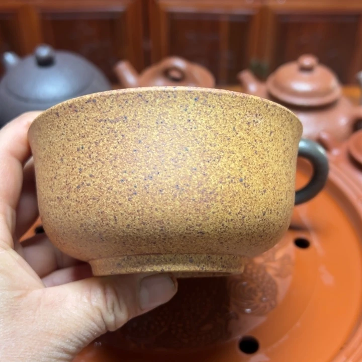 紫砂茶壶宜兴原矿金丝楠木