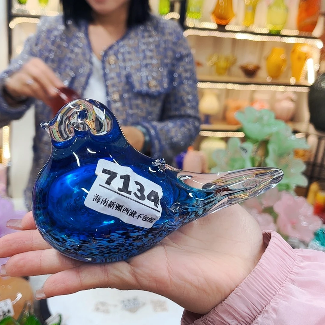 鸟7134 家悦美居琉璃摆件