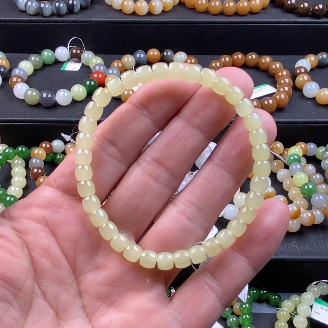 和田玉未镶嵌手链