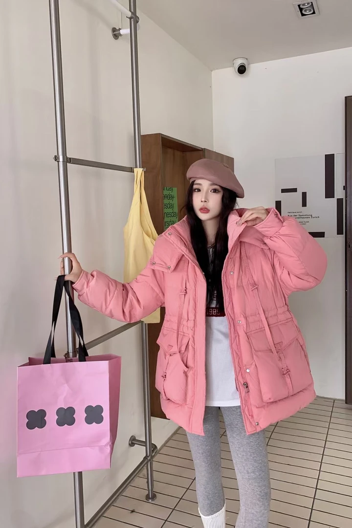 徐娥家韩范淑女风外套时尚加厚短款连帽