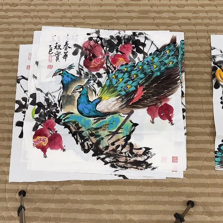 国画花鸟的翅膀和翅膀是