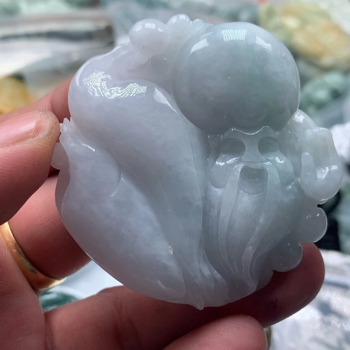 翡翠未镶嵌颈饰保真天然a货翡翠