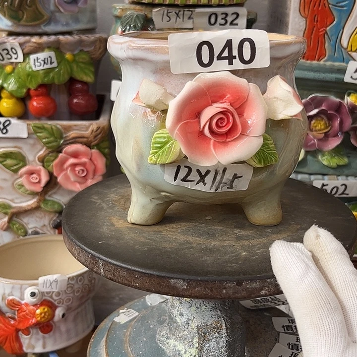 粗陶材质多肉花盆