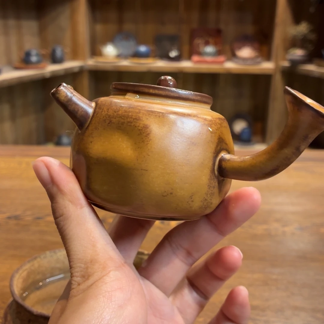 柴烧老岩泥茶器皿