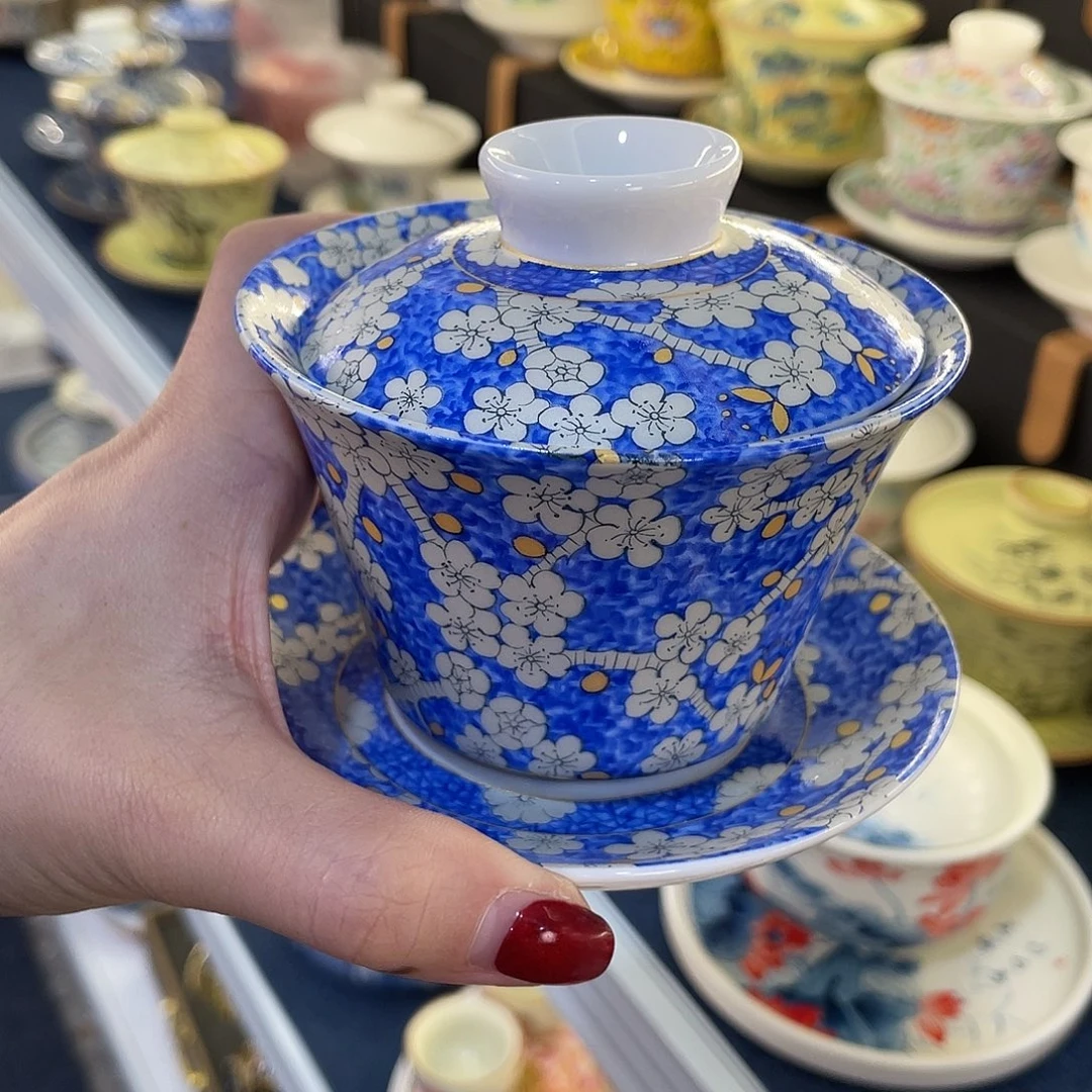 陶景德陶瓷盖碗茶具