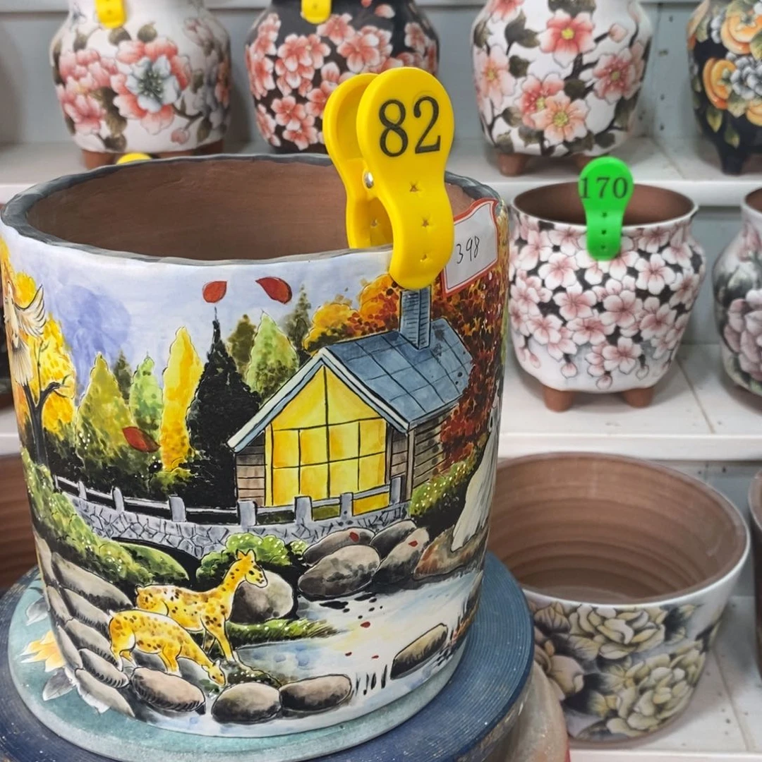 紫砂花盆一****6水晶花盆82